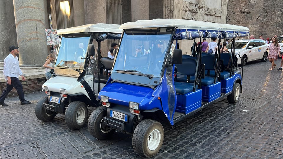 Rome: Golf Cart Big group Tour - Why a golf cart is a smart way to see Rome fast