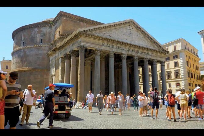 Rome Golf Cart Tour: Highlights & Must See - The cart setup: open views with a hard top for weather