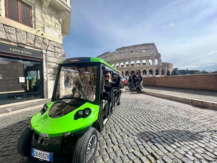 Rome: Golf Cart Tour with Artisanal Gelato Tasting - Getting to the start: Via del Fagutale 2 by Colosseo