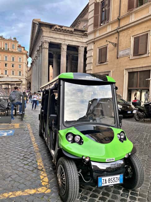Rome: Golf Cart Tour with Artisanal Gelato Tasting - Arch of Constantine to Circus Maximus: quick photos, real context