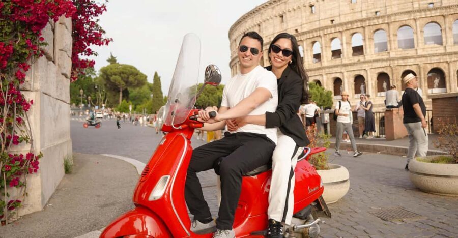 Rome: Guided City Food Tour by Vespa and Tastings - Meeting at Caffe Roma and finding your red Vespa