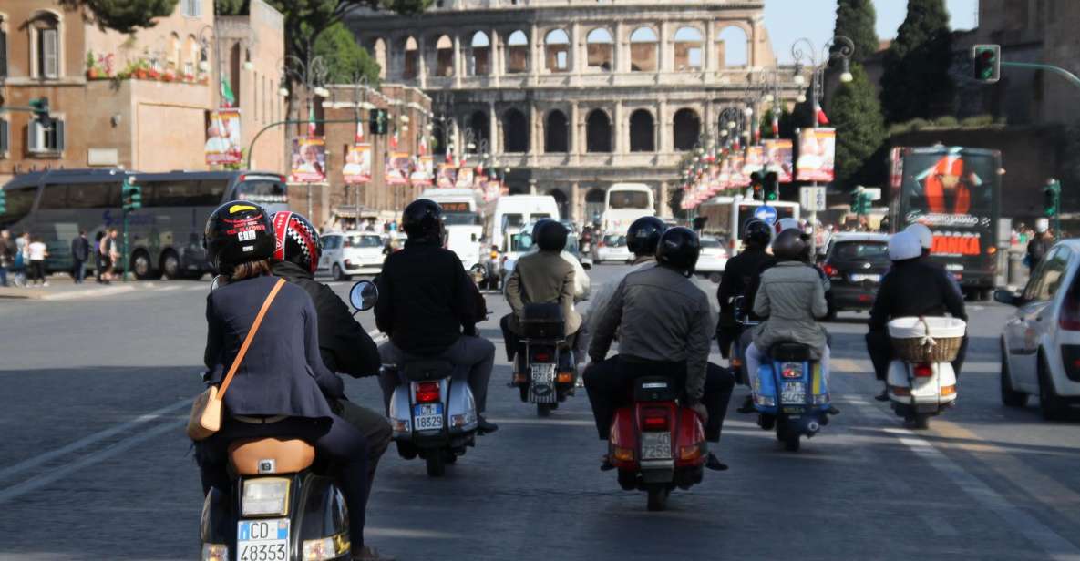 Rome: Half-Day Vespa Tour with Private Driver - The Big Sights on the Grand Rome Vespa Loop