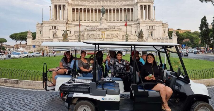 Rome: Highlights and Hidden Sights Golf Cart Tour - Getting to the meeting point by Villa Borghese, then getting moving