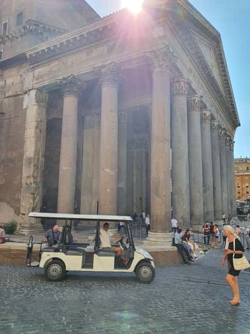 Rome: Highlights Golf Cart Tour with Pizza Snack & Gelato - Why this 3.5-Hour Golf Cart Loop Works in Rome