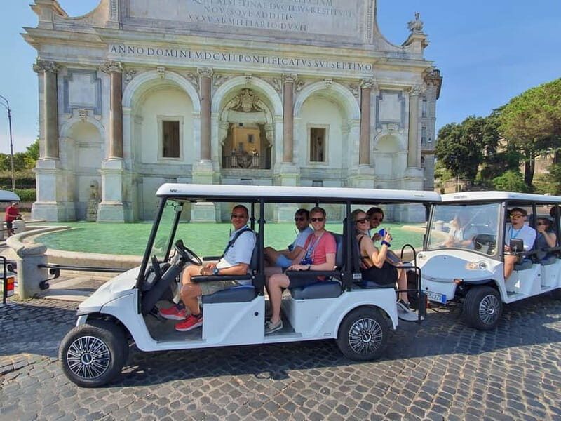 Rome: Highlights Golf Cart Tour with Pizza Snack & Gelato - Meeting Point: Via Cavour 138, and why it’s easy