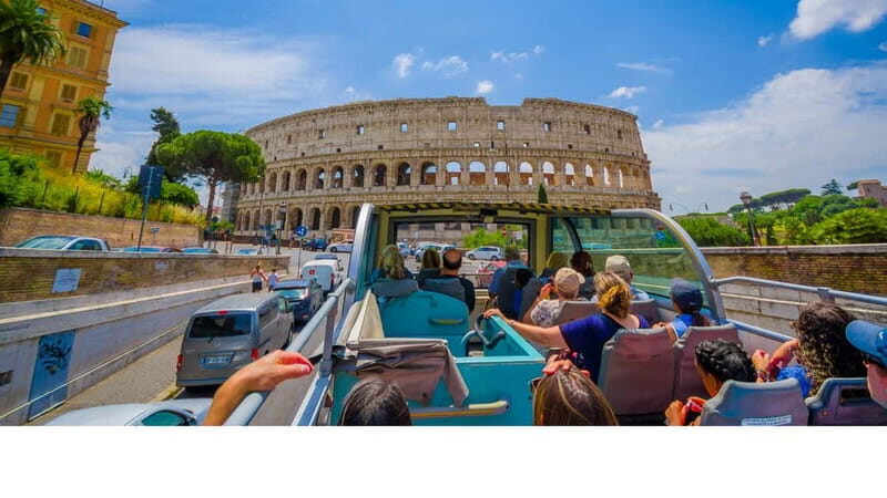 Rome: Hop-on Hop-off Bus and Colosseum, Ancient Rome Tour - The Colosseum visit: audio on your terms vs an English guide