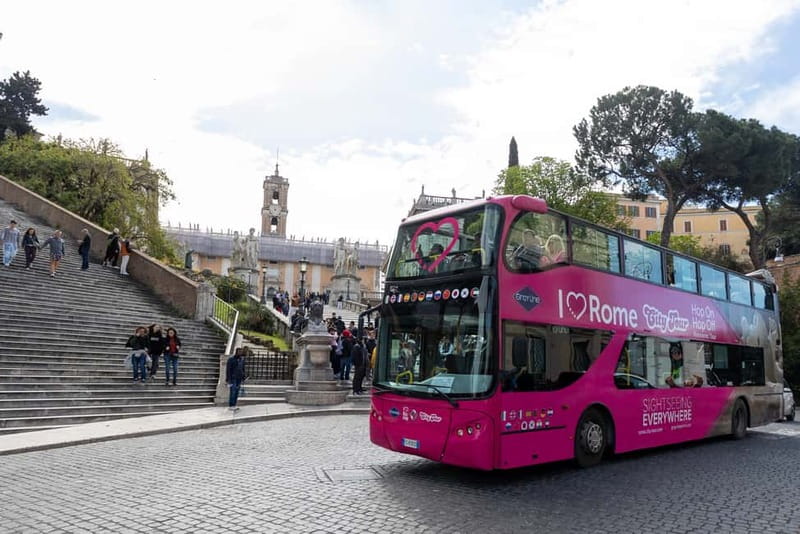 Rome: Hop-on Hop-off Sightseeing Bus Tour with Audioguide - Piazza Venezia and the Roman Forum perspective (Stop 5)