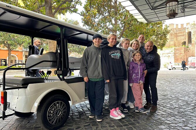 Rome in a Golf Cart Shared tour of Catacomb Ancient Appian - Why a shared golf cart fits this Rome day
