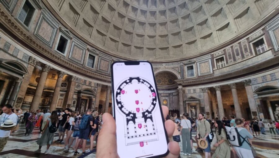 Rome: Monuments Audio Guide with Pantheon, no entry ticket - Pantheon dome stories, on your schedule