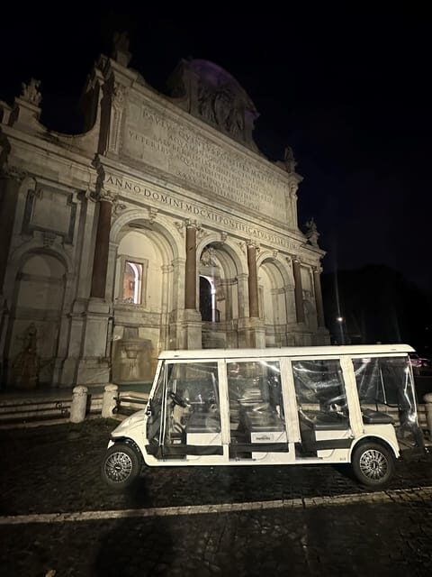Rome Night Golf Cart Tour with Access to an Exclusive Dinner - Trevi Fountain and Piazza Navona: quick stops that actually feel worth it