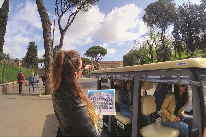 Rome Night Tour Highlights by Luxury Golf Cart - A 2.5-hour night circuit on a gold golf cart