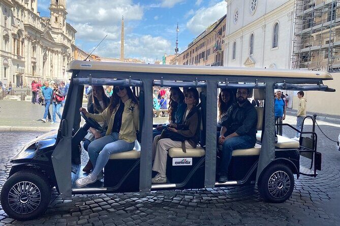 Rome Night Tour Highlights by Luxury Golf Cart - The Pantheon stop: admiring the exterior and learning what you’re seeing