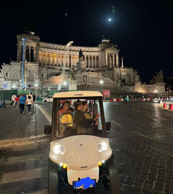 Rome: Nocturnal Golf Cart Tour - Pincio to Via Veneto: old Rome vibes plus La Dolce Vita streets