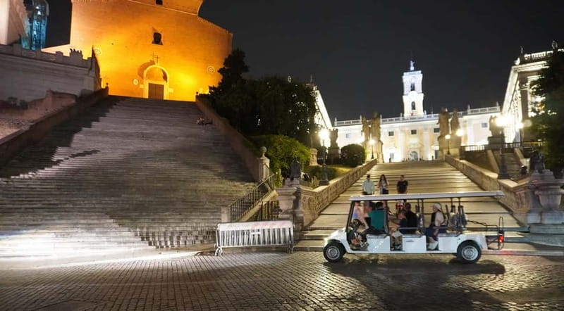 Rome: Nocturnal Golf Cart Tour - Capitoline Hill and Piazza Venezia: Michelangelo’s big skyline energy