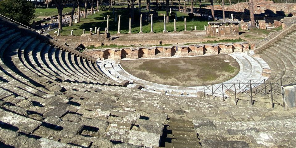 Rome: Ostia Antica Guided Tour in German with Tickets - Theatre to Forum: reading the city layout in real time