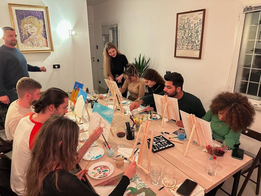 Rome: Painting Class with Unlimited Wine - Key highlights worth knowing