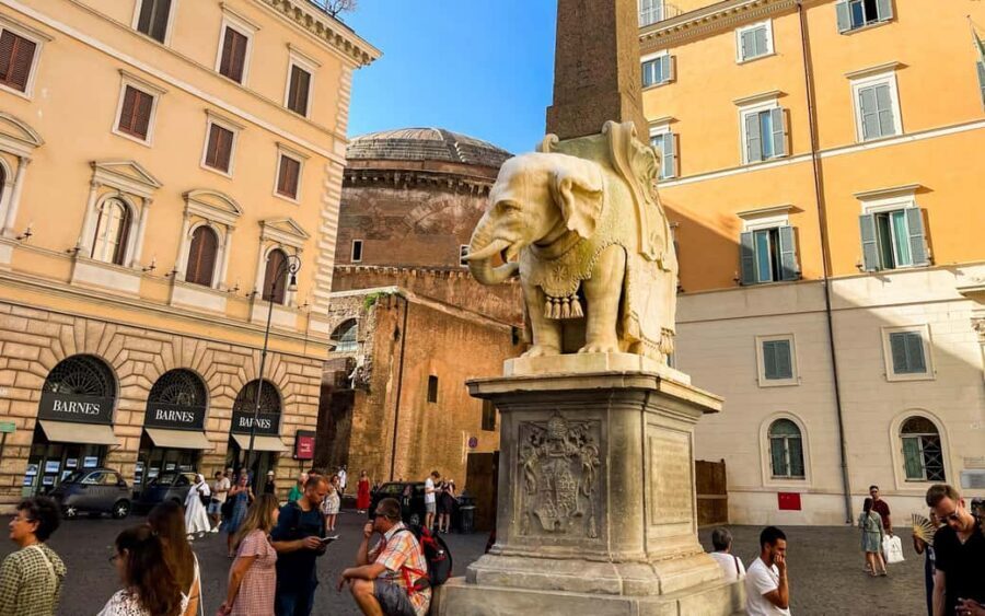 Rome: Pantheon neighborhood tour & Underground Piazza Navona - Piazza della Minerva and St Louis of the French: a stop that sets up Caravaggio
