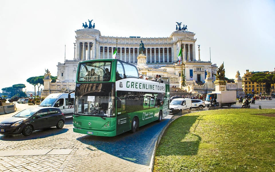 Rome: Pantheon Visit and Hop-On Hop-Off Open Bus Ticket - The open bus plan: 24/48/72 hours with rides from 9:00 to 18:30