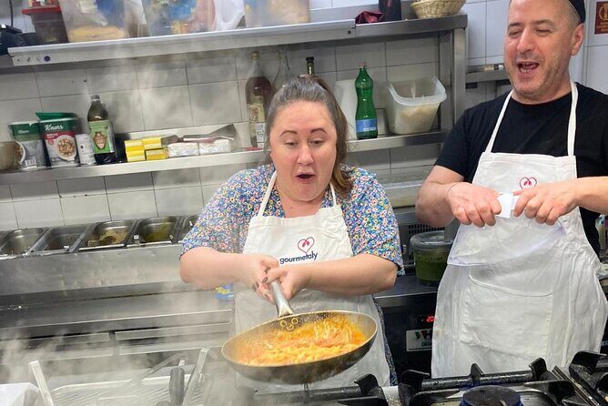 Rome: Pasta Cooking Class, Dinner & Wine in Authentic Restaurant - Meet Chef Gabriele: what “hands-on” means here