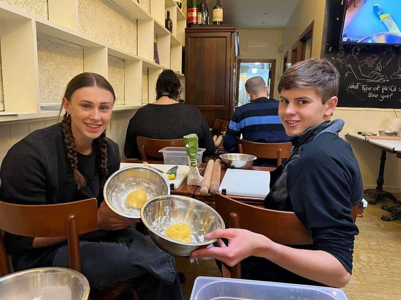 Rome: Pasta Cooking Class with Wine, Coffee, and Limoncello - The class flow: dough, filling, sauce, then eating