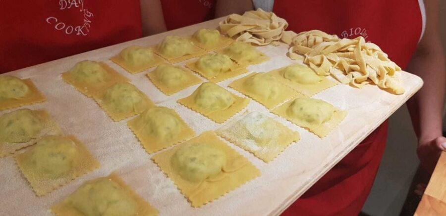 Rome: Pasta Making Workshop with Lunch - Lunch, dessert, and wine: The payoff happens immediately