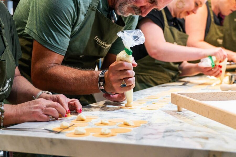 Rome: Pasta, Ravioli & Tiramisu Cooking Class by Colosseum - Wine, Conversation, and Eating What You Cook