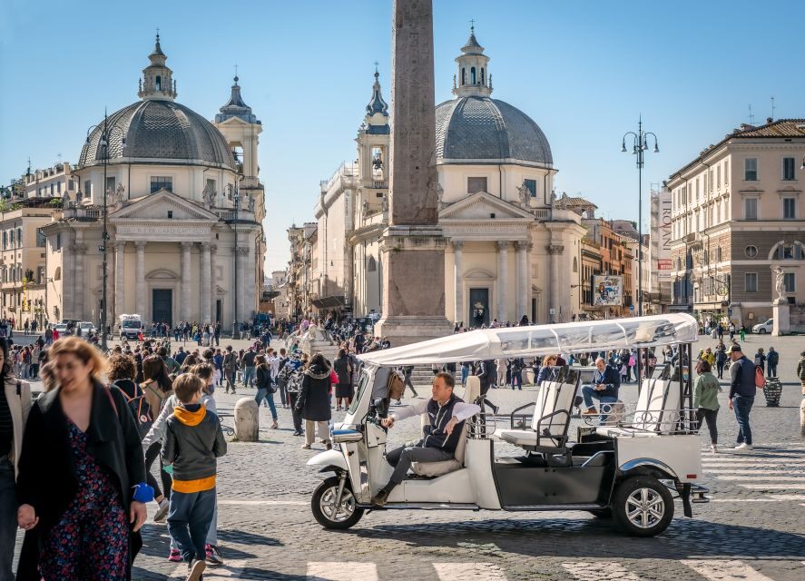 Rome: Private City Tour by Electric Tuk Tuk - Panoramic Terraces and Majestic Piazza Views