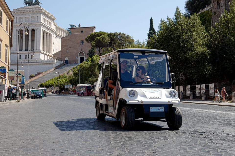 Rome: Private Customizable 3-Hour Golf Cart City Tour - Key points to know before you go