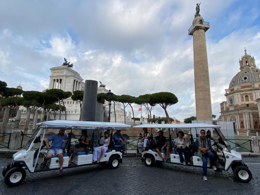 Rome: Private Customizable 3-Hour Golf Cart City Tour - The ride plan: how you get from the Colosseum to the Spanish Steps