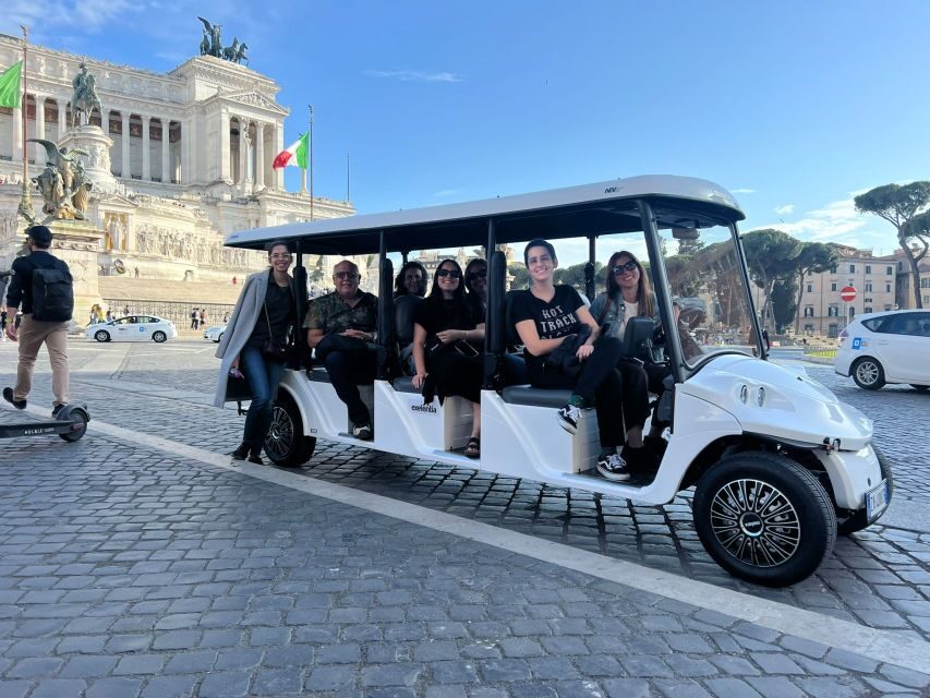 Rome: Private Golf Cart City Highlights Tour - Colosseum Photo Stop and the Arch of Constantine Drive-By