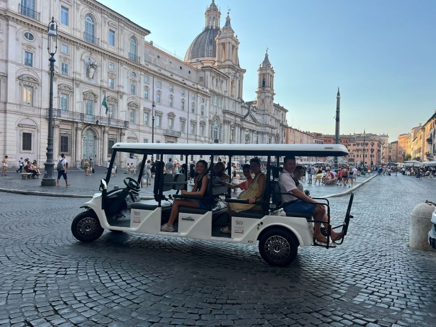 Rome: Private Golf Cart City Highlights Tour - Piazza Venezia to Piazza Navona: Rome’s Squares With Actual Breathing Room