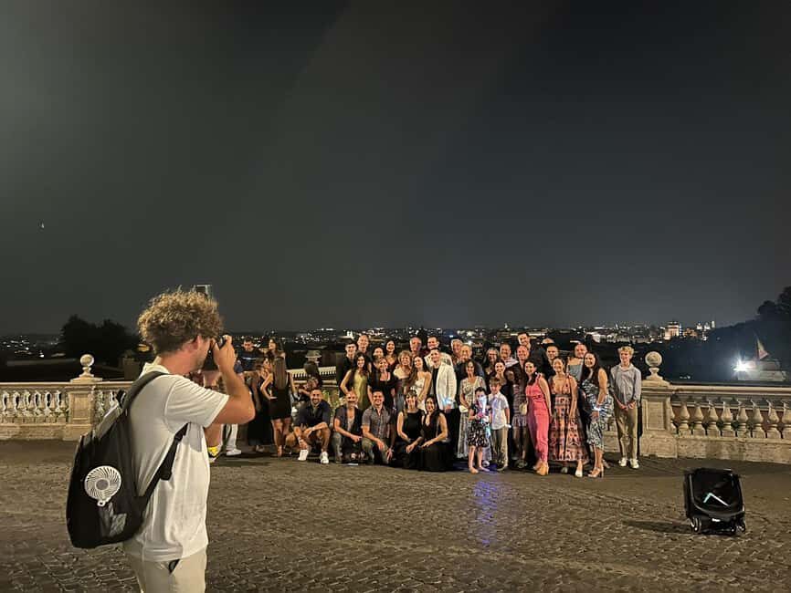 Rome: Private Golf Cart Night Sightseeing Tour & Aperitivo - Trevi Fountain at night: coin, wishes, and better atmosphere