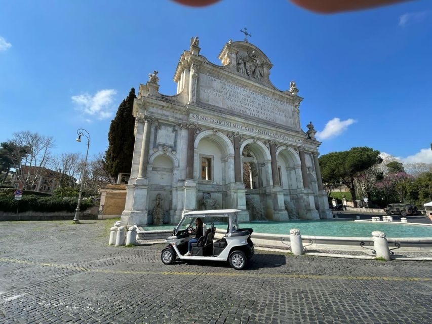 Rome: Private Golf Cart Tour with Artisanal Gelato Tasting - Colosseum and the Vatican dome: big sights, smart pacing