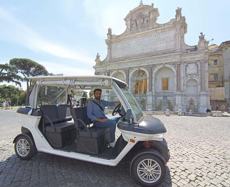 Rome: Private Golf Cart Tour with Driver - Colosseum Photo Stop: Getting Oriented in 20 Minutes
