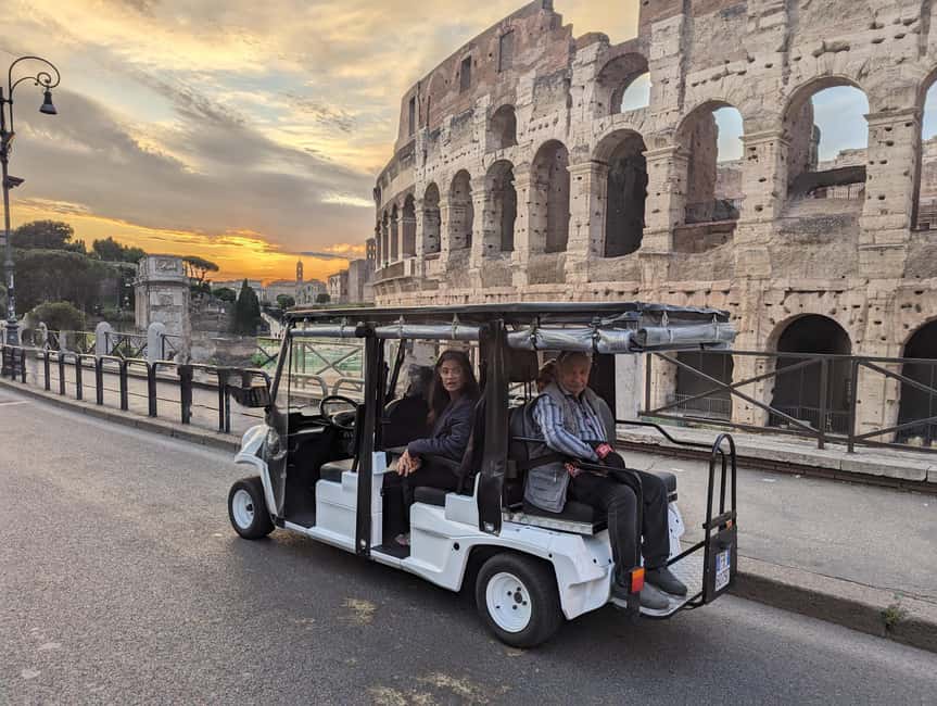 Rome: Private Golf Cart Tour with Hotel Pickup - Key Things to Know Before You Go