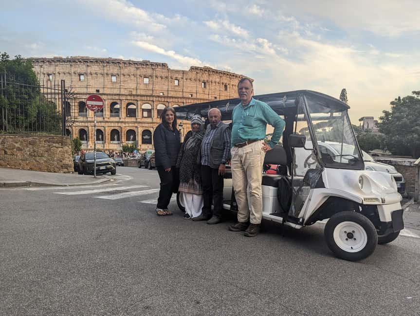 Rome: Private Golf Cart Tour with Hotel Pickup - Villa Borghese Viewpoints: The Panoramas You Actually Want