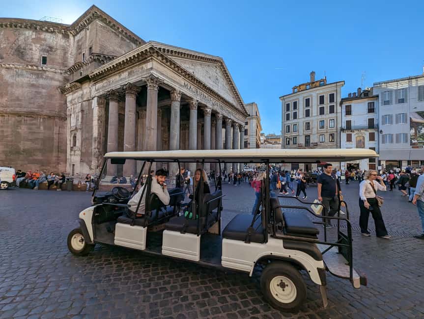 Rome: Private Golf Cart Tour with Hotel Pickup - Piazza Navona and Castel Sant’Angelo: Squares, Rivers, and Strong Finale Views