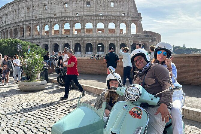 Rome Private Tour in a Vintage Vespa Sidecar Style for 90 Minutes - Colosseum: exterior photos with the right kind of awe