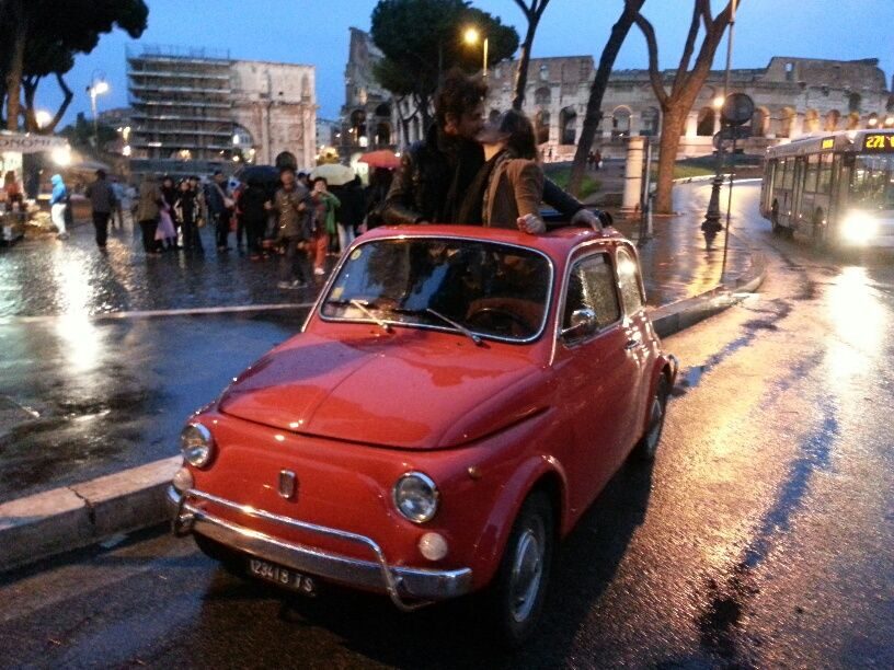 Rome: Romantic Night Tour by Classic Fiat 500 - From Colosseum area to Circus Maximus: reading Rome’s icons from the road