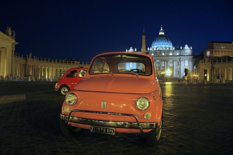 Rome: Romantic Night Tour by Classic Fiat 500 - Via Labicana pickup and what you can (and can’t) bring