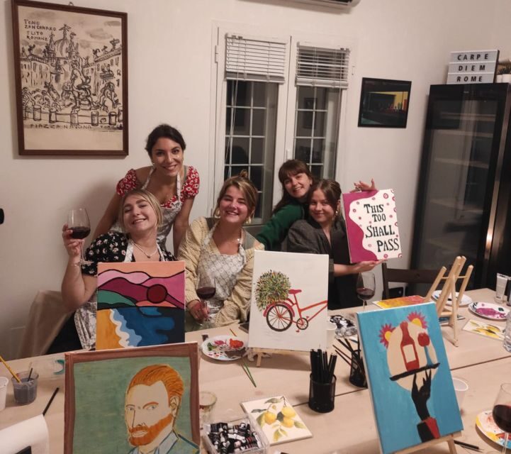 Rome: Small-Group Art Class with Wine - Inside the 17th-century studio: where your Rome night starts