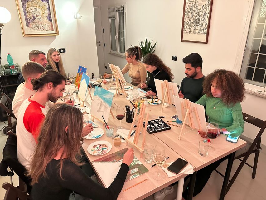 Rome: Small-Group Art Class with Wine - The mini painting lesson that keeps beginners moving