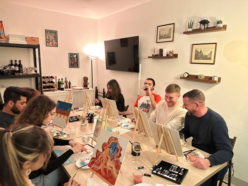 Rome: Small-Group Art Class with Wine - Picking your Roman scene before the brush starts