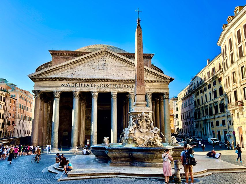Rome Squares and Fountains Tour & River Boat Hop On Hop Off - Pantheon and Piazza Navona: the contrast that makes Rome click