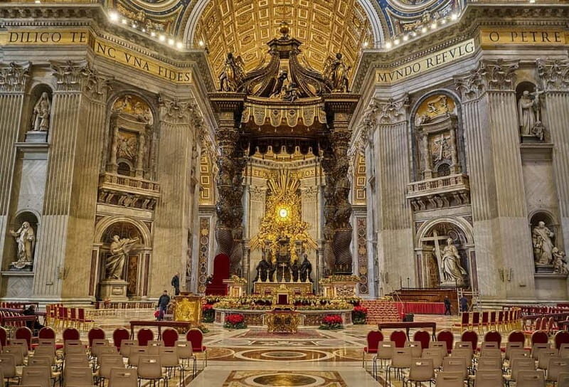 Rome: St. Peter's Basilica and Dome Entry + Audio Guide - Inside the basilica: spotting art and architecture with context