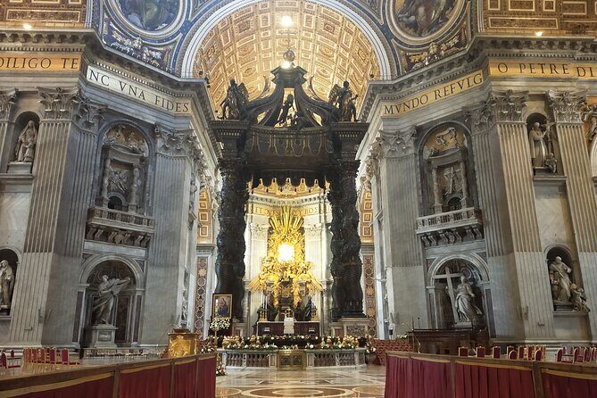 Rome: St. Peter’s Basilica, La Pietà & Papal Tombs Guided Tour - Inside St. Peter’s Basilica: Pietà, mosaics, and the 30-meter canopy