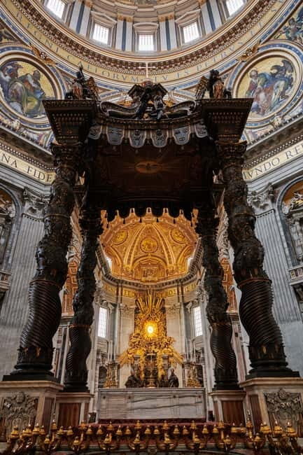 Rome: St.Peter's Basilica & Papal Tombs guided Tour - Bernini’s Baldachin and the Papal Altar stop you’ll remember
