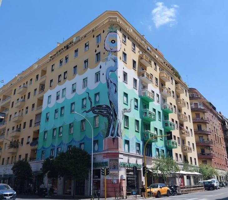 Rome street art tour: off the beaten path with a local guide - The “back through more street art” section that ties it together