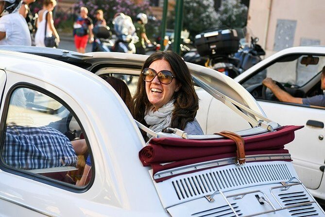 Rome: The Original Fiat 500 Self-Drive Tour - Porta San Paolo, the pyramid, and the hill of broken vases