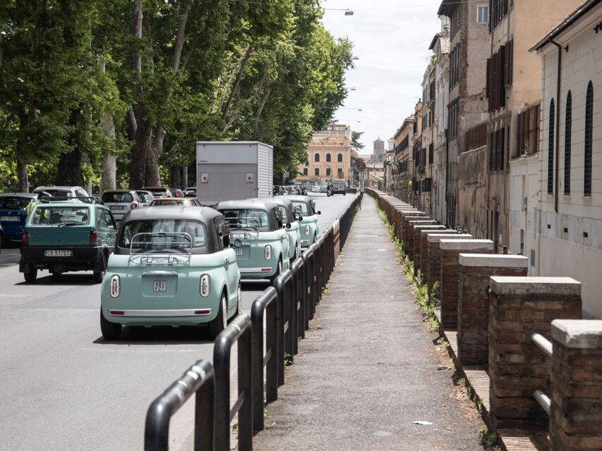 Rome: "The Unmissable" Fiat Topolino Eco-Chic Adventure! - Via di San Teodoro photo stop: where small lanes give big payoff